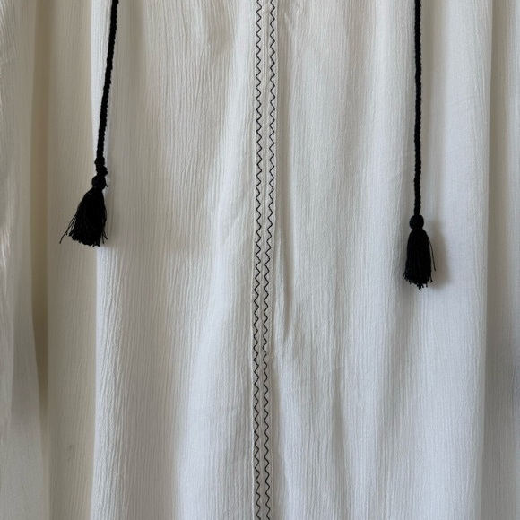 Denim & Supply Ralph Lauren Gauzy Cotton Southwestern Embroidered Boho Tunic Top - Picture 6 of 8